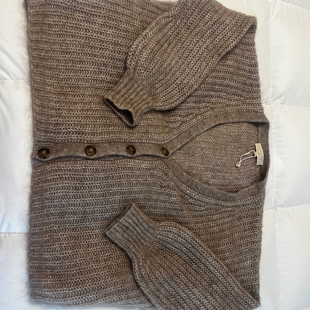 Sezane Achille Cardigan Beige - Size S